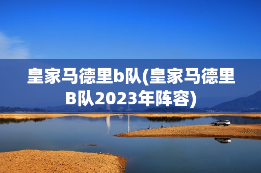 皇家马德里b队(皇家马德里B队2023年阵容)